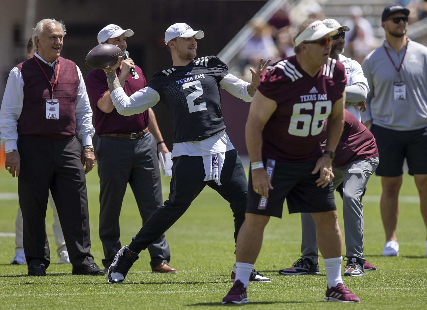Maroon & White
